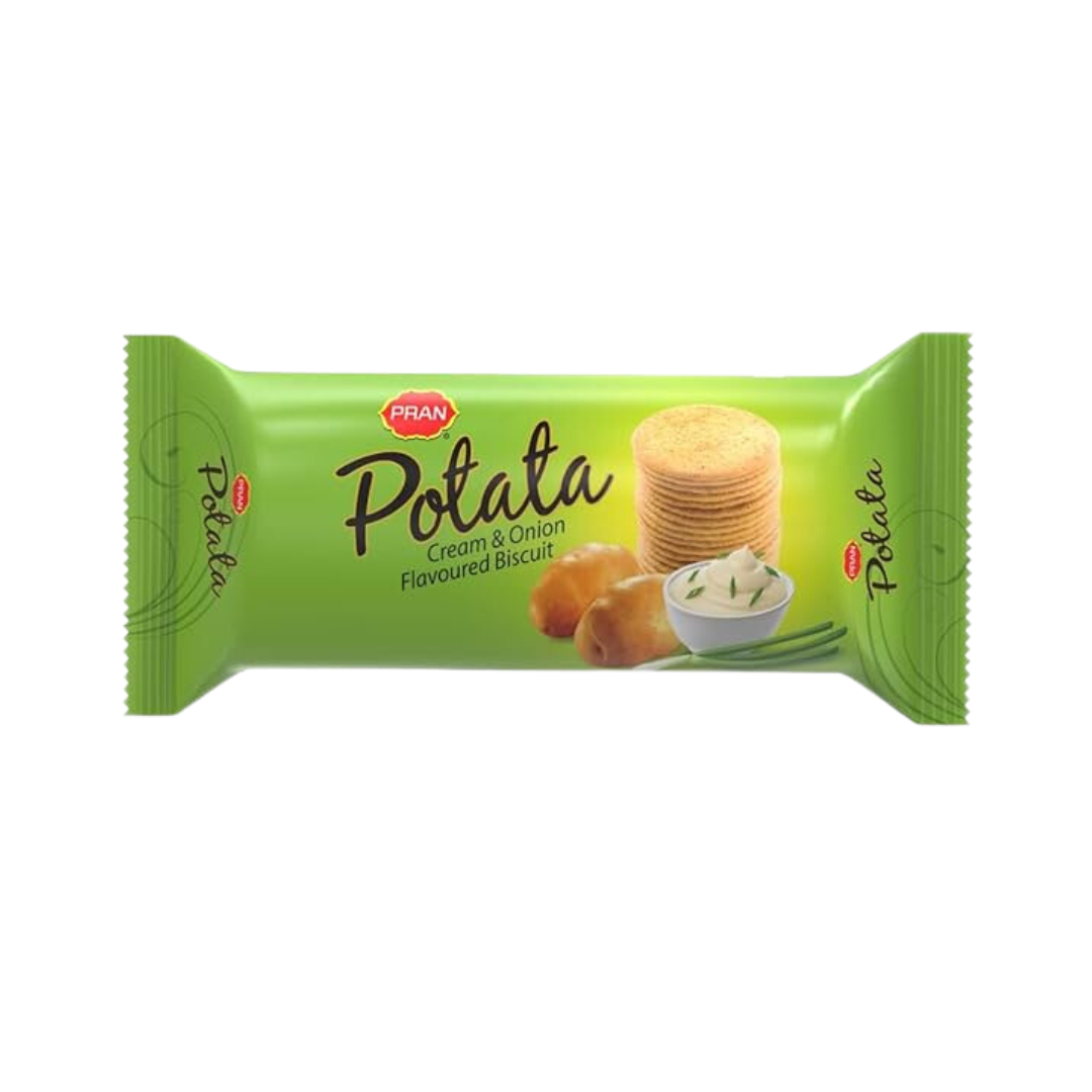 Pran Potata Cream & Onion Flavoured Biscuits 75g