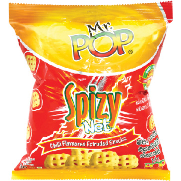 Mr Pop Spizy Net Chilli Flavoured Snacks 30 G